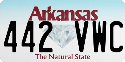 AR license plate 442VWC