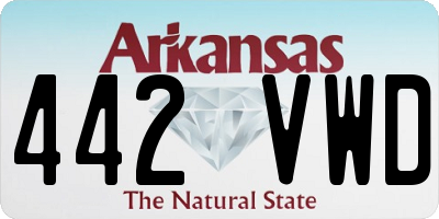 AR license plate 442VWD