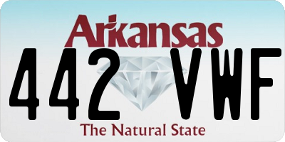 AR license plate 442VWF