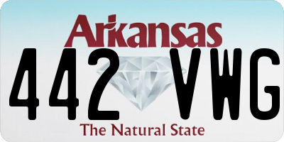 AR license plate 442VWG