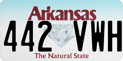 AR license plate 442VWH