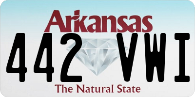 AR license plate 442VWI