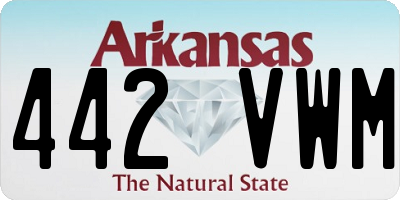 AR license plate 442VWM