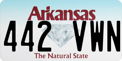 AR license plate 442VWN