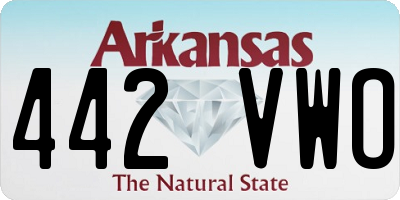 AR license plate 442VWO