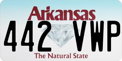 AR license plate 442VWP