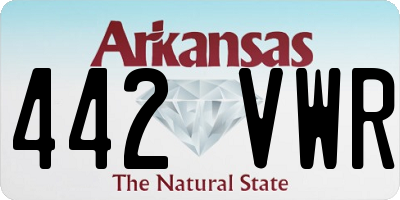 AR license plate 442VWR