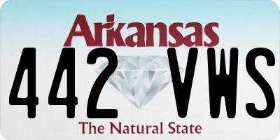AR license plate 442VWS