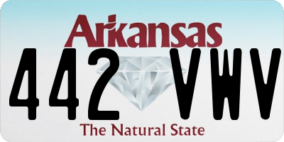 AR license plate 442VWV