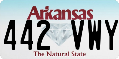AR license plate 442VWY