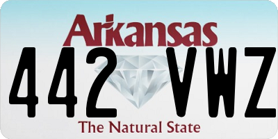 AR license plate 442VWZ