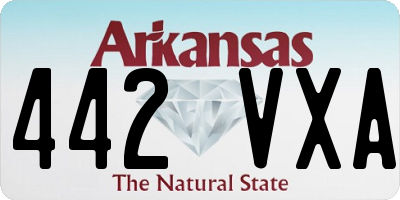 AR license plate 442VXA