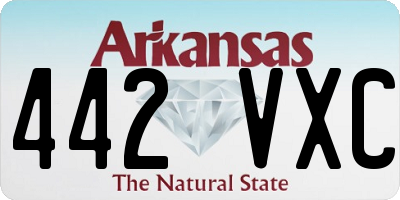 AR license plate 442VXC