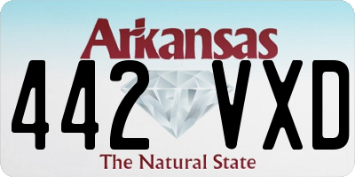 AR license plate 442VXD