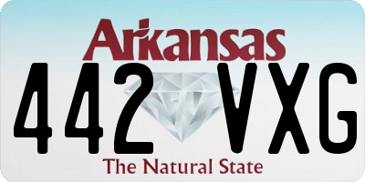 AR license plate 442VXG