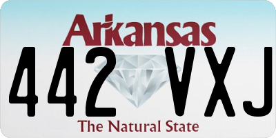 AR license plate 442VXJ