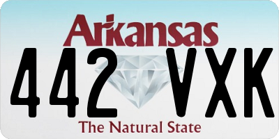 AR license plate 442VXK