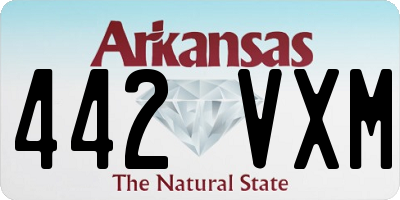 AR license plate 442VXM