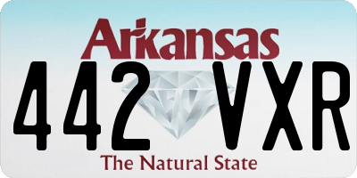 AR license plate 442VXR