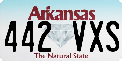AR license plate 442VXS