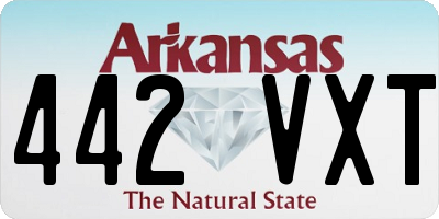 AR license plate 442VXT
