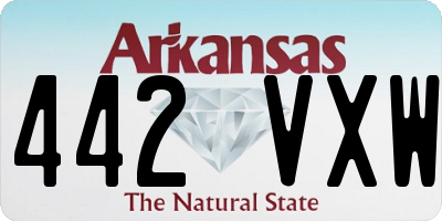 AR license plate 442VXW
