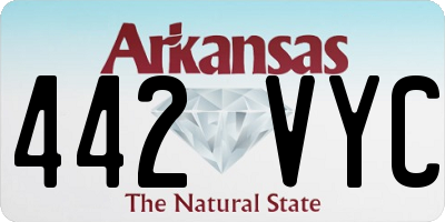 AR license plate 442VYC