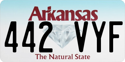 AR license plate 442VYF
