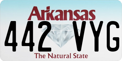 AR license plate 442VYG