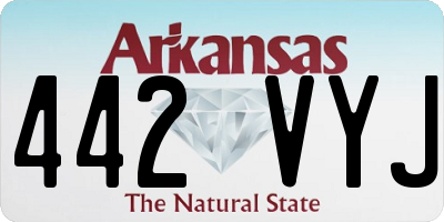 AR license plate 442VYJ