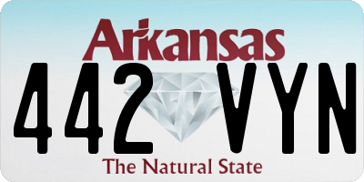 AR license plate 442VYN