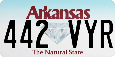 AR license plate 442VYR