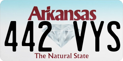 AR license plate 442VYS