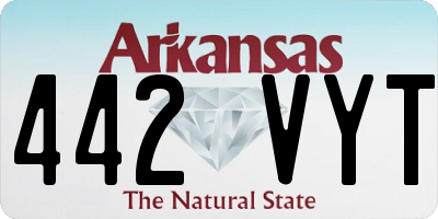 AR license plate 442VYT