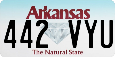 AR license plate 442VYU