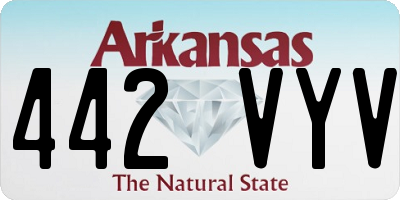 AR license plate 442VYV