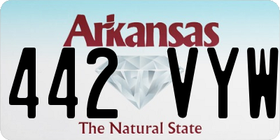 AR license plate 442VYW