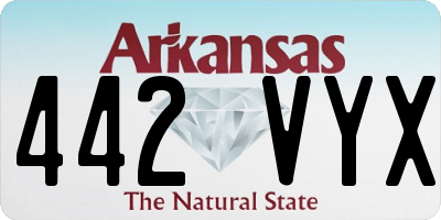 AR license plate 442VYX