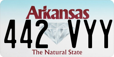AR license plate 442VYY