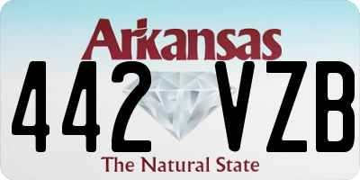 AR license plate 442VZB