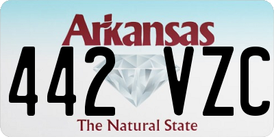 AR license plate 442VZC