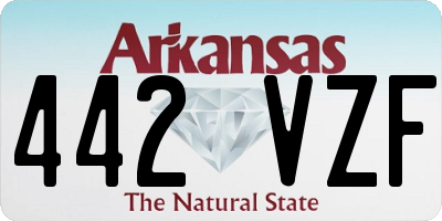 AR license plate 442VZF