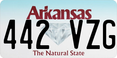 AR license plate 442VZG