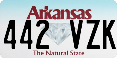 AR license plate 442VZK