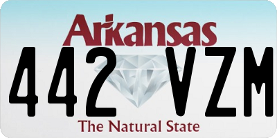 AR license plate 442VZM