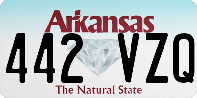 AR license plate 442VZQ
