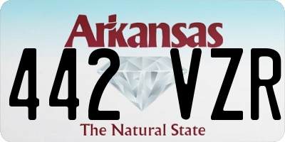 AR license plate 442VZR
