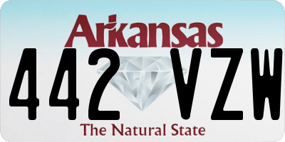 AR license plate 442VZW