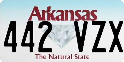 AR license plate 442VZX