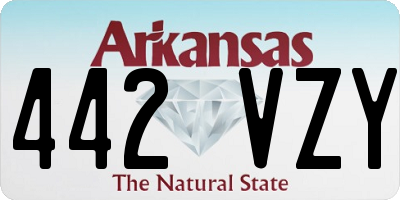 AR license plate 442VZY